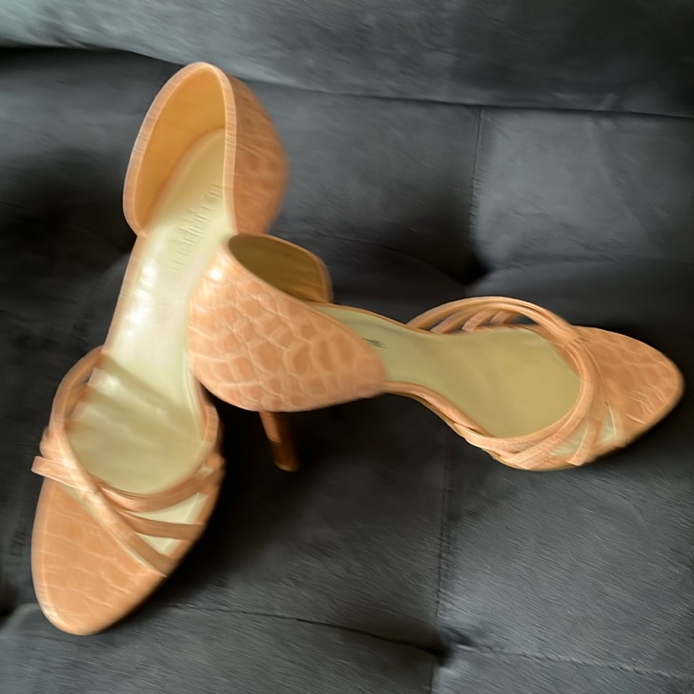 Peach color heels